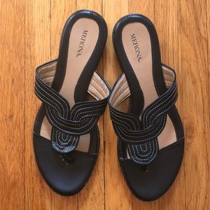 Merona black sandals size 8.5